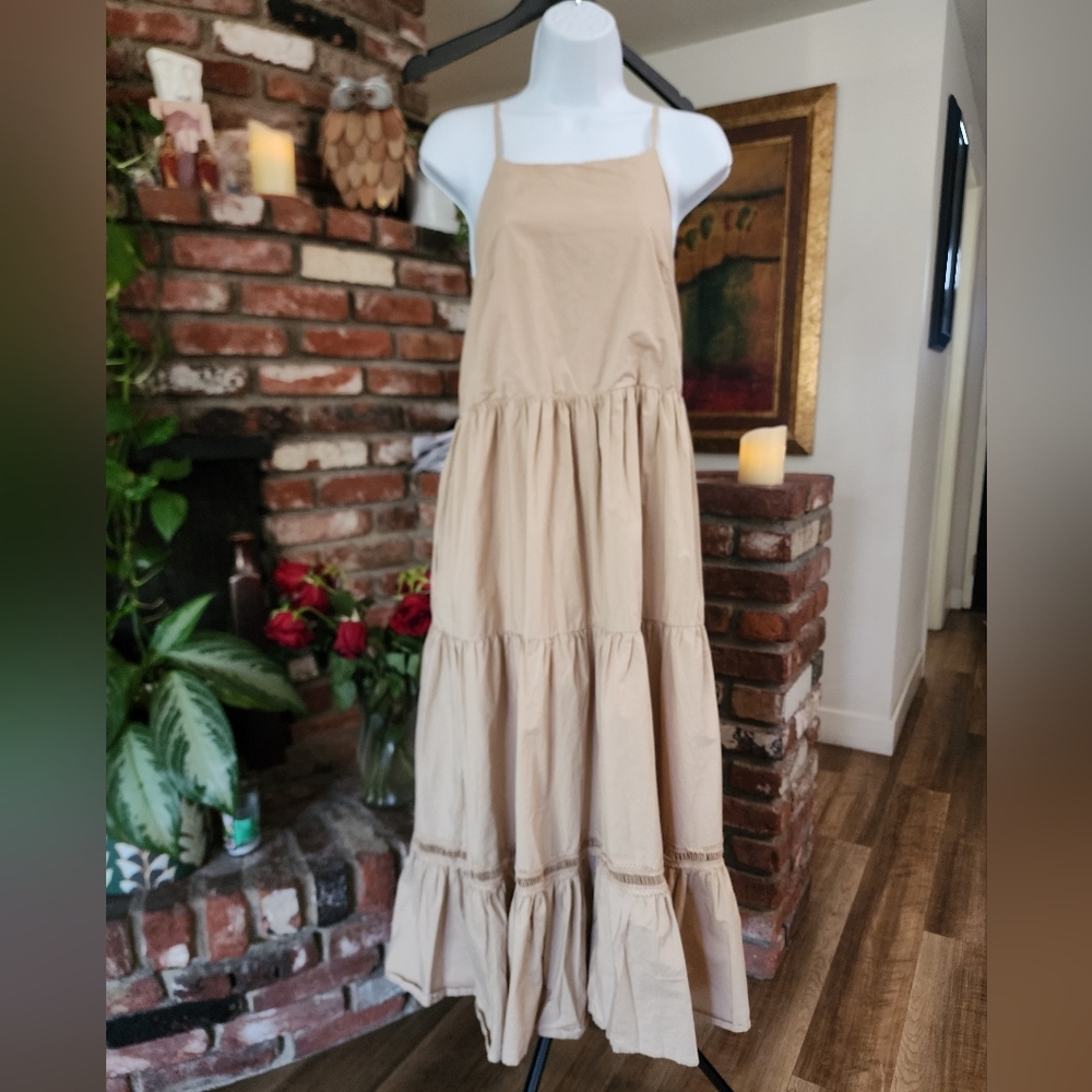 By Egreis Boho Cottagecore Oversized Tiered Maxi Dress - Picture 2 of 10